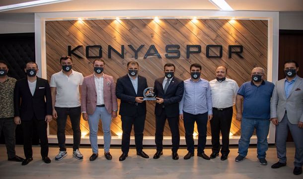 Konyagiad'dan İttifak Holding Konyaspor Kulübü Başkanı Sn. Fatih ÖZGÖKÇEN'e Ziyaret