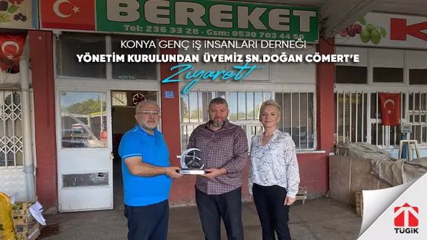 Konyagiad Yönetim Kurulundan Üyemiz Sn. Doğan Cömert'e Ziyaret