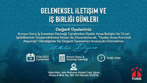 Konyagiad Geleneksel İletişim ve İş Birliği Günleri